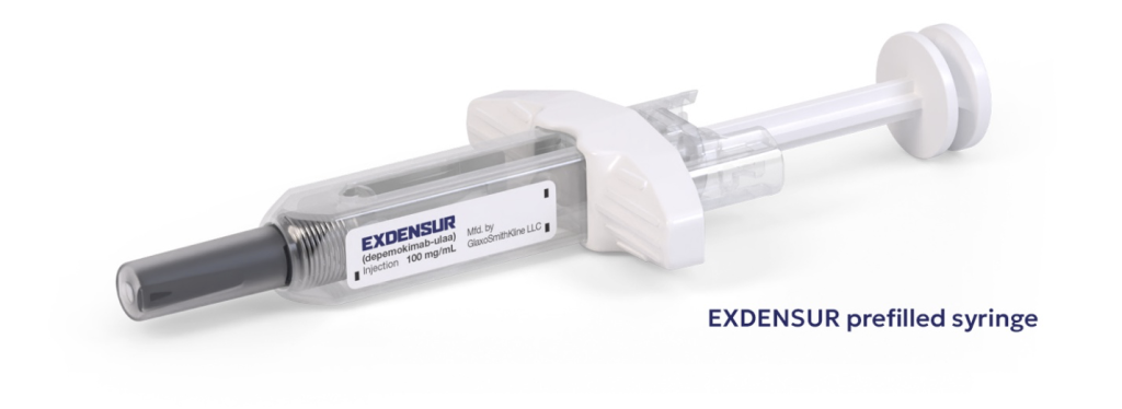 Exdensur pre-filled syringe
